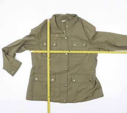 Womens UK Size 16 Marks and Spencer Green Military Jacket