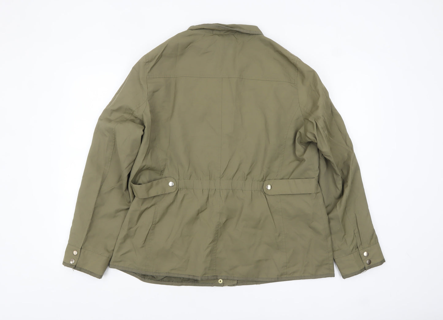 Womens UK Size 16 Marks and Spencer Green Military Jacket
