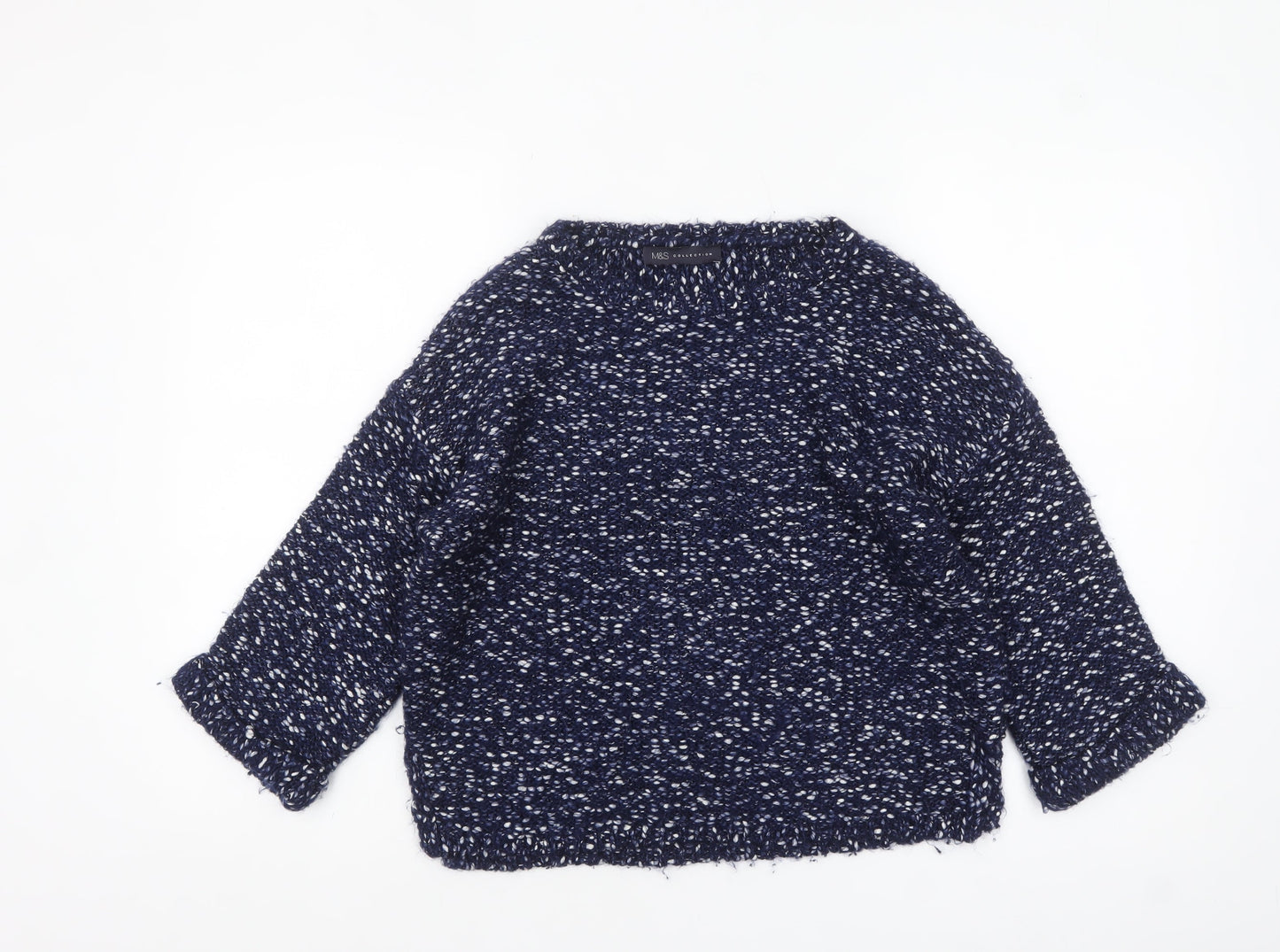 Womens UK Size S Marks and Spencer Blue Pullover Jumper