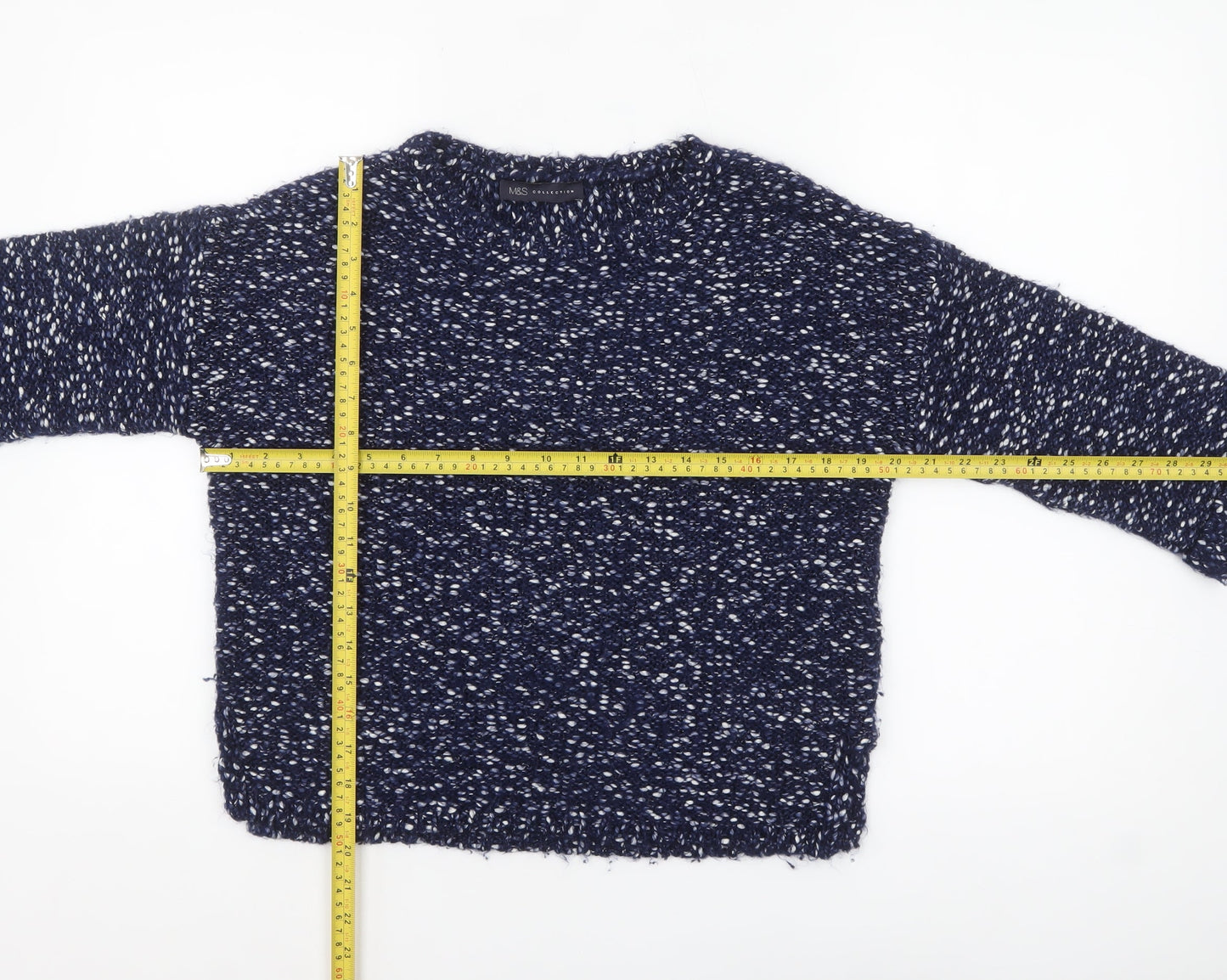 Womens UK Size S Marks and Spencer Blue Pullover Jumper
