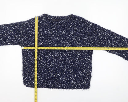 Womens UK Size S Marks and Spencer Blue Pullover Jumper