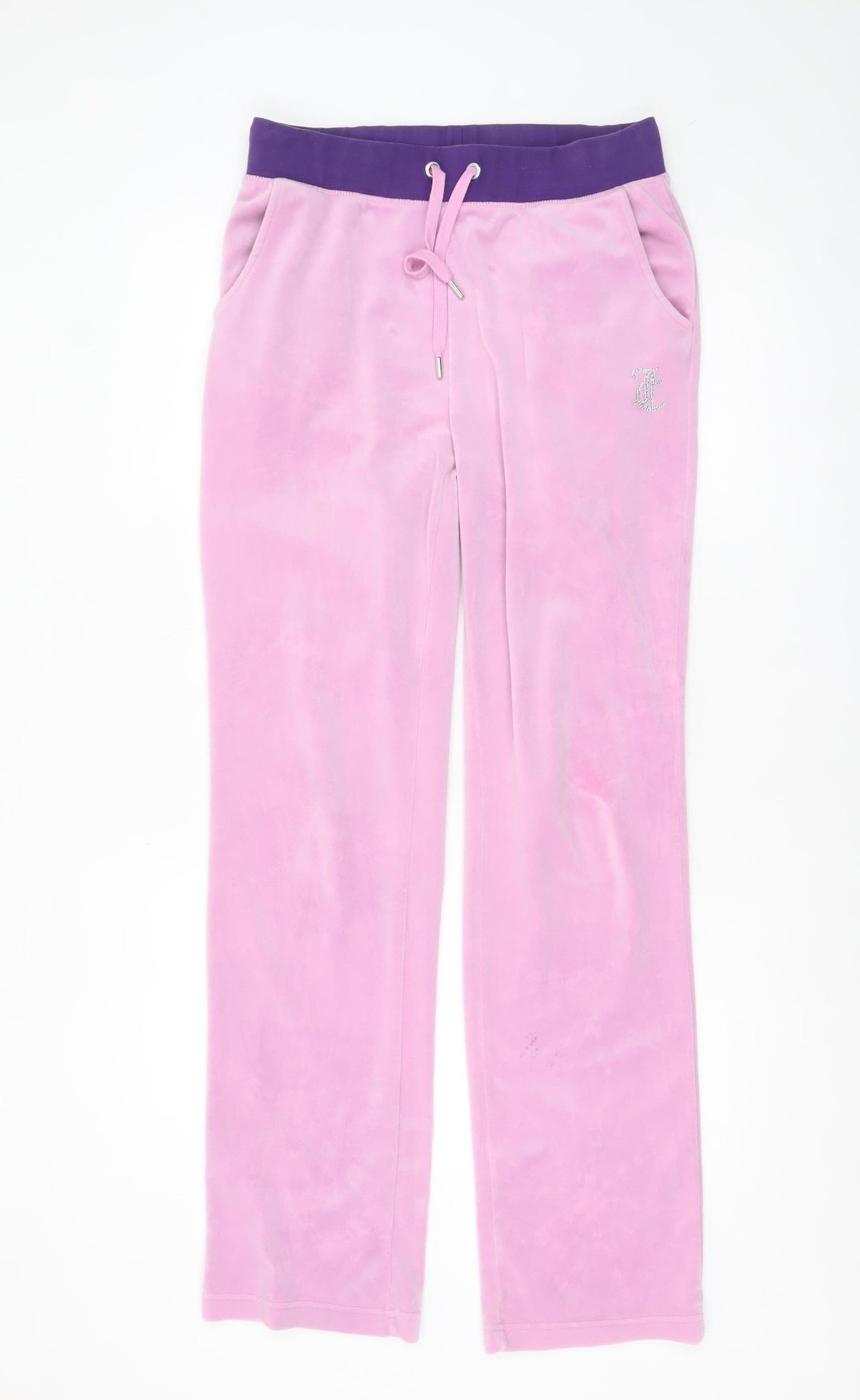 Womens UK Size M Juicy Couture Regular Fit Jogger Pink Trousers