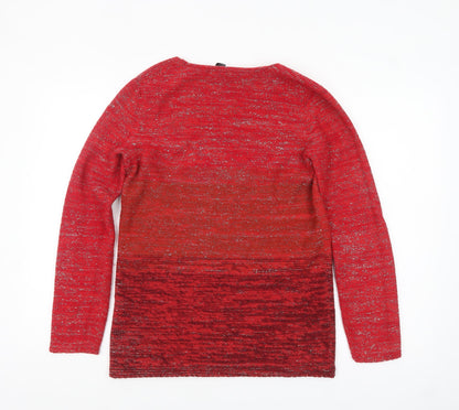 Womens UK Size M Sweater Shop Red Pullover Jumper
