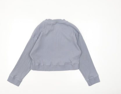 Womens UK Size XS H&M Blue Pullover Sweatshirt