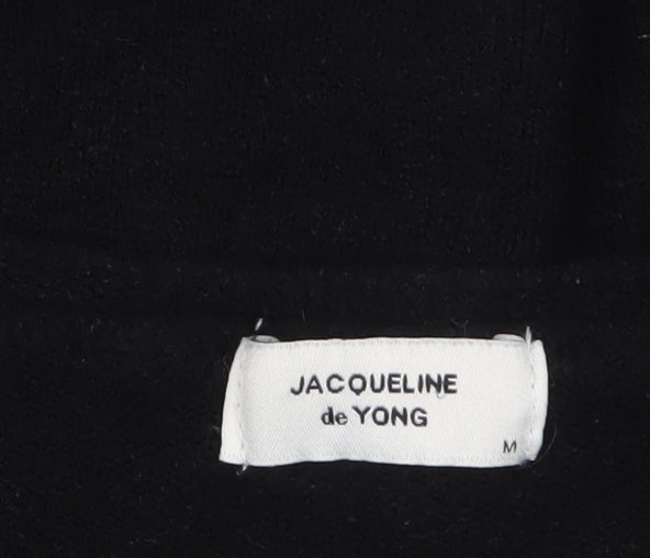 Womens UK Size M Jacqueline de Yong Black Cardigan Jumper