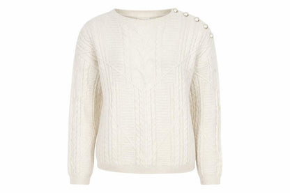 Womens UK Size 10 Damart Ivory Pullover Jumper