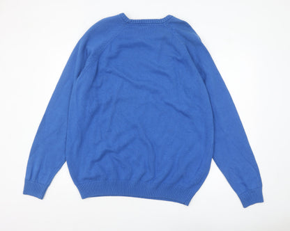 Mens UK Size 2XL Cotton Traders Blue Pullover Jumper