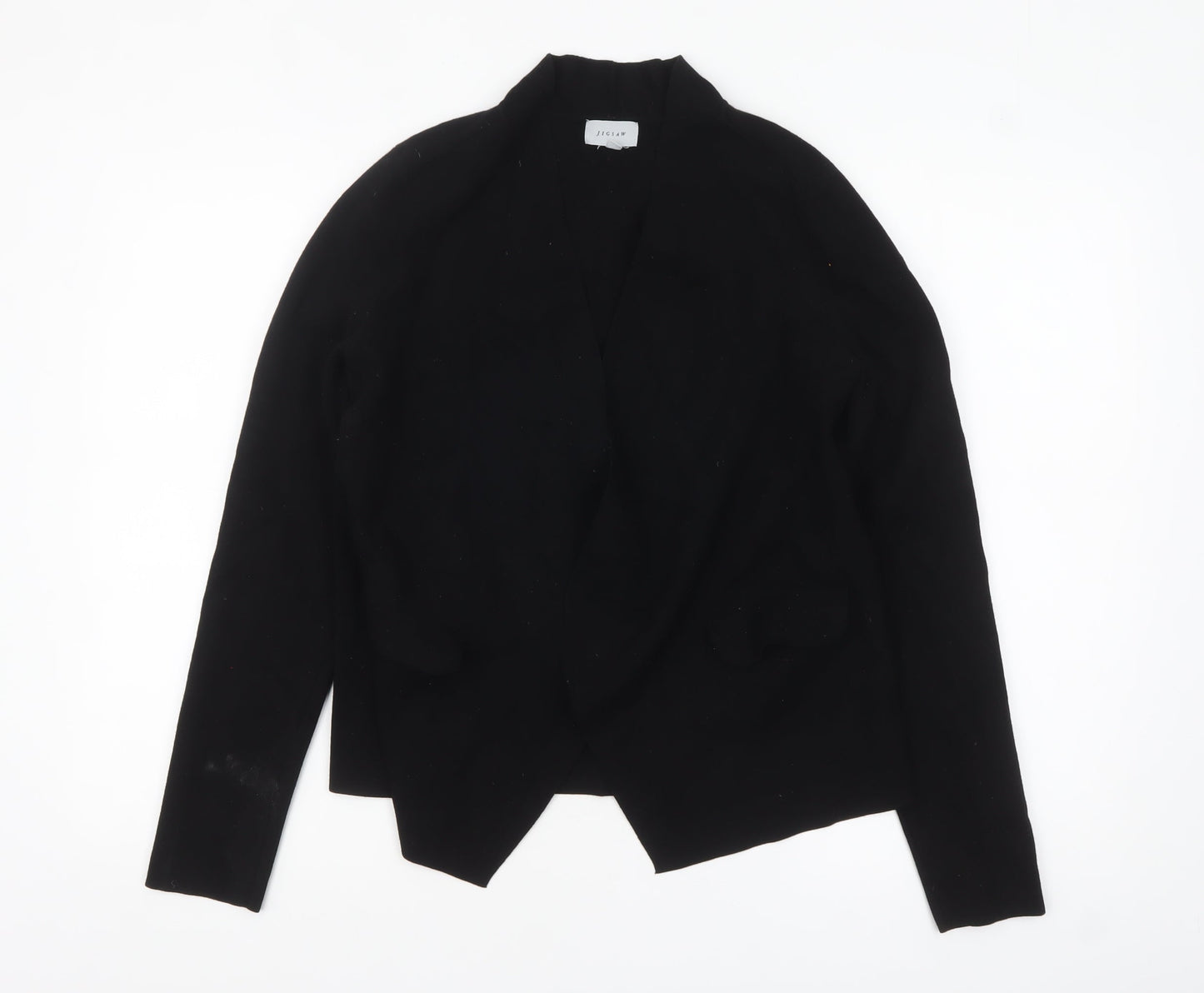 Womens UK Size M Jigsaw Black Cardigan Jumper