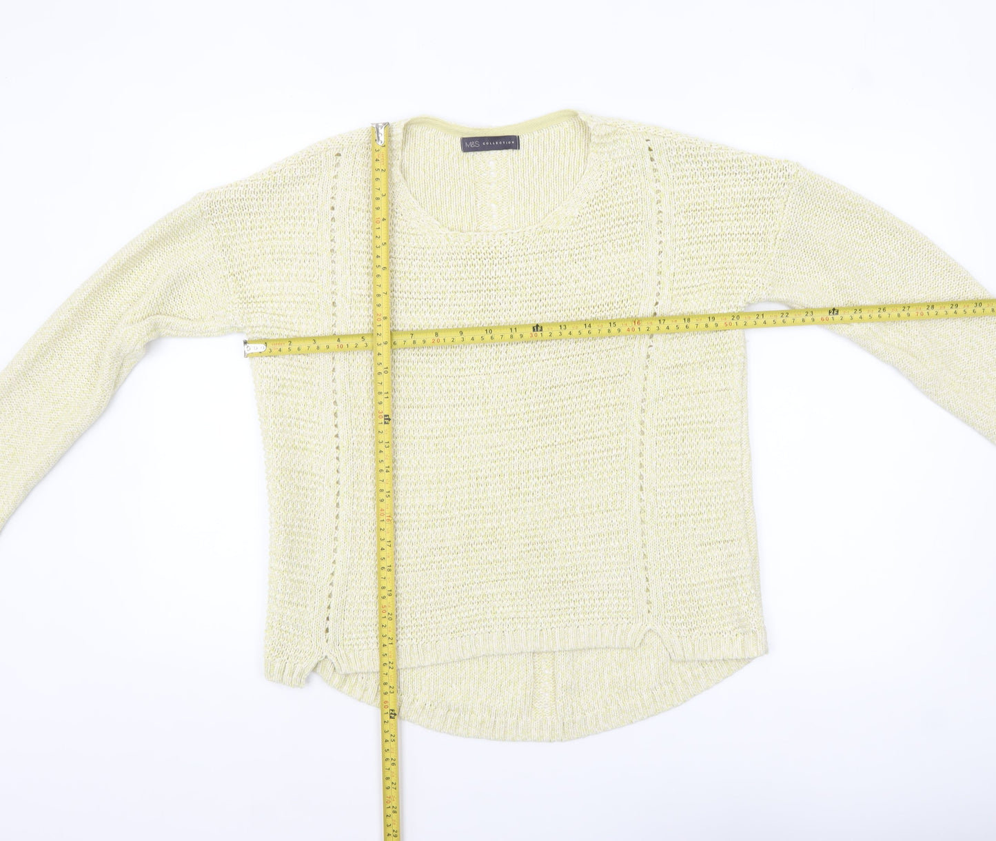 Womens UK Size 14 Marks and Spencer Beige Pullover Jumper