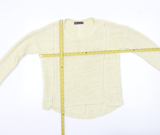Womens UK Size 14 Marks and Spencer Beige Pullover Jumper