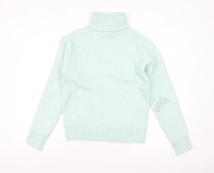 Womens UK Size XS Marks and Spencer Green Pullover Jumper