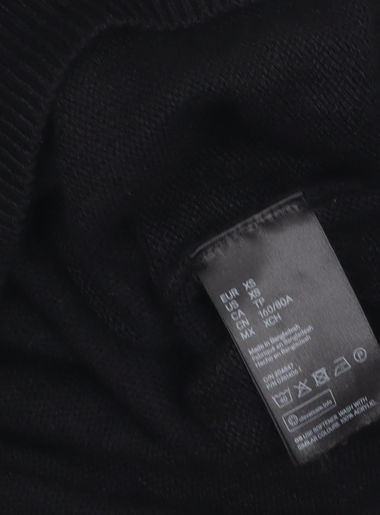 Womens UK Size XS H&M Black Pullover Jumper