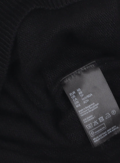 Womens UK Size XS H&M Black Pullover Jumper