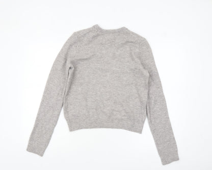 Womens UK Size XS H&M Grey Pullover Jumper