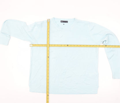 Womens UK Size 18 Marks and Spencer Blue Pullover Jumper