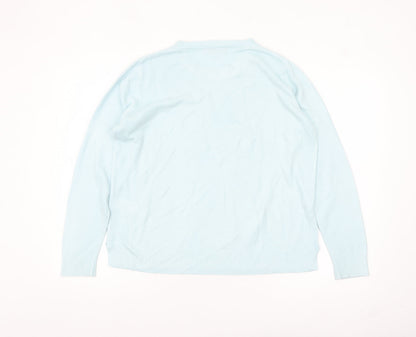 Womens UK Size 18 Marks and Spencer Blue Pullover Jumper