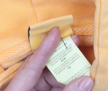 Womens UK Size XS Champion Yellow Pullover Hoodie