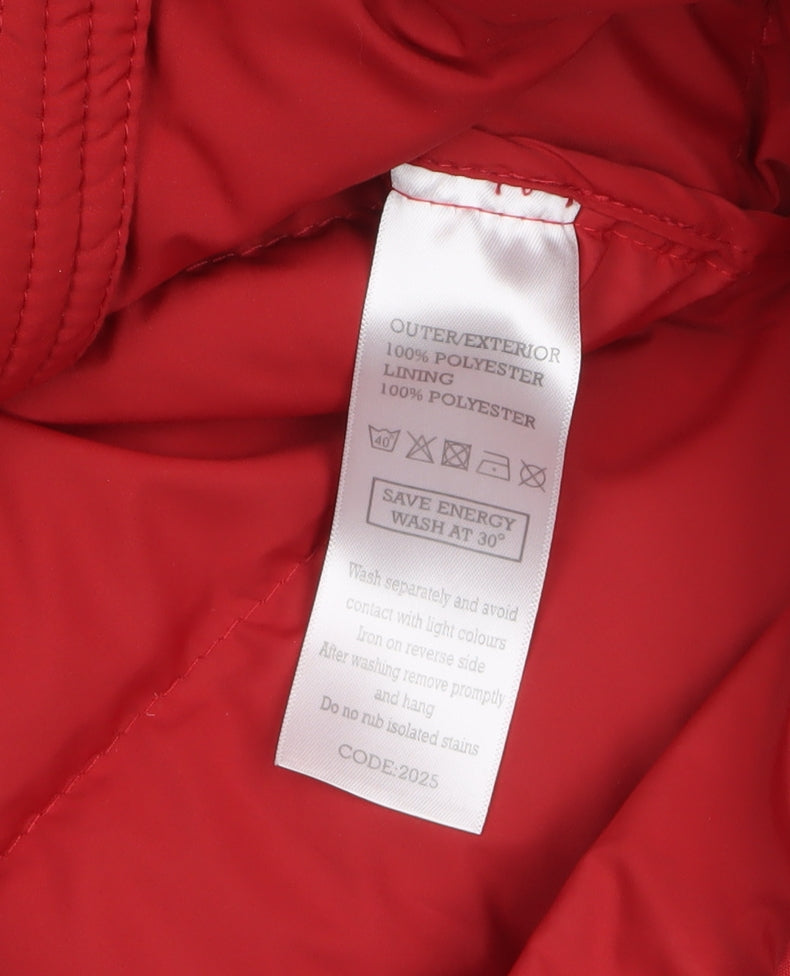Mens UK Size M Spindle Red Puffer Jacket