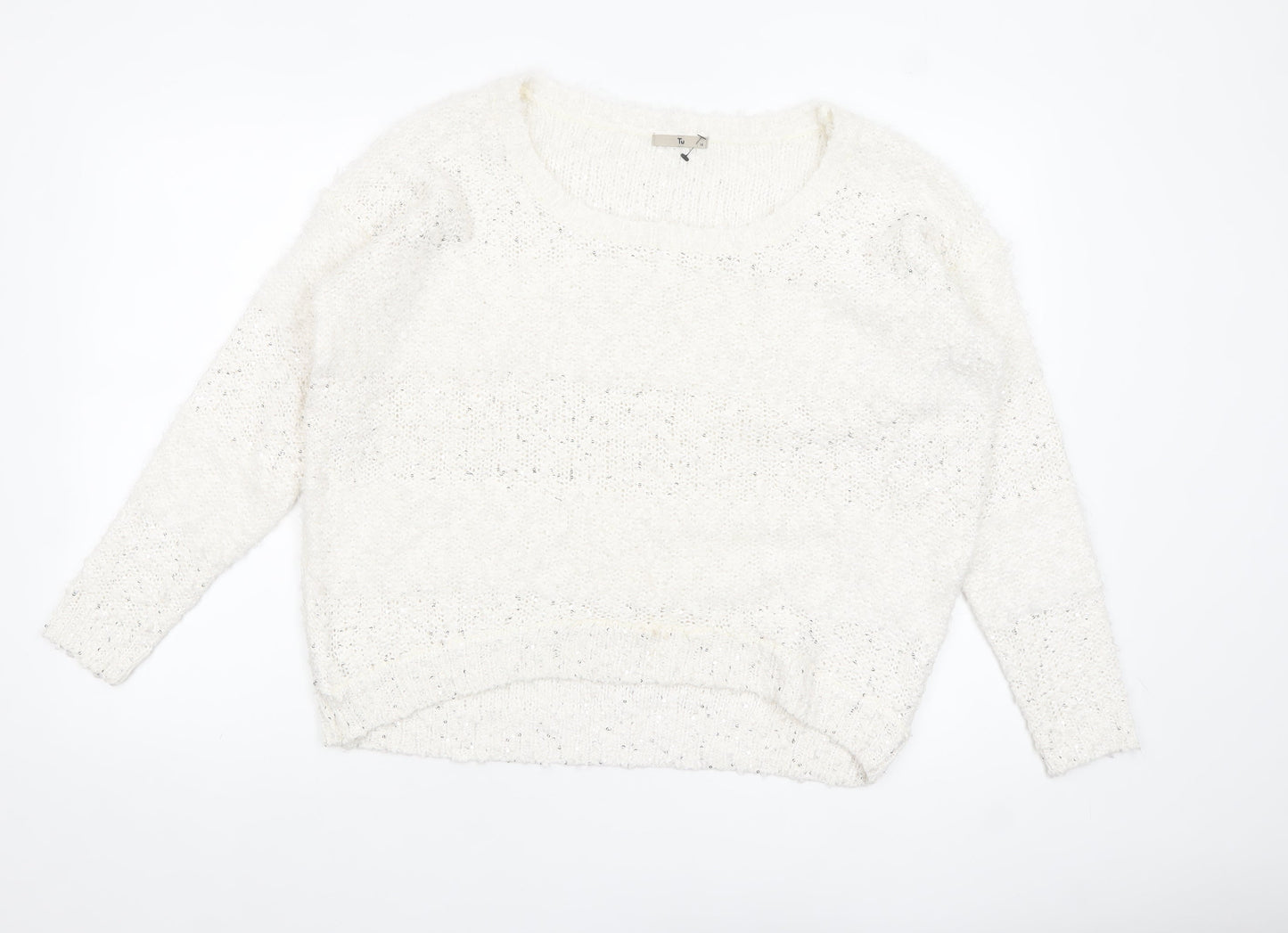 Womens UK Size 14 TU Ivory Pullover Jumper