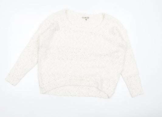 Womens UK Size 14 TU Ivory Pullover Jumper