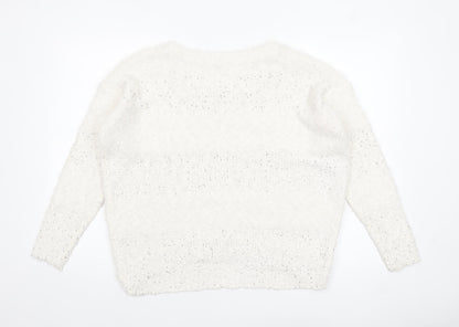 Womens UK Size 14 TU Ivory Pullover Jumper