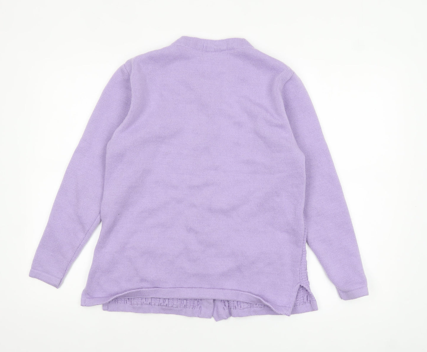 Womens UK Size S Sarah Dunnway Purple Cardigan Jumper