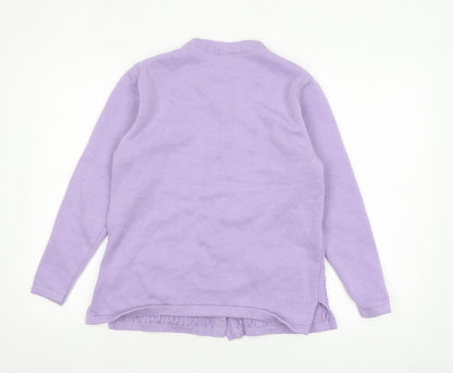 Womens UK Size S Sarah Dunnway Purple Cardigan Jumper