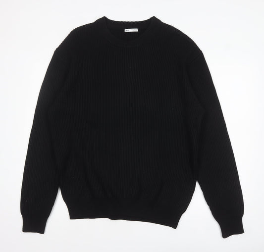 Mens UK Size XL Zara Black Pullover Jumper
