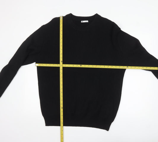 Mens UK Size XL Zara Black Pullover Jumper