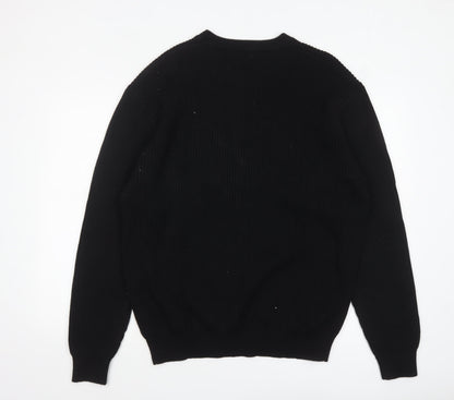 Mens UK Size XL Zara Black Pullover Jumper
