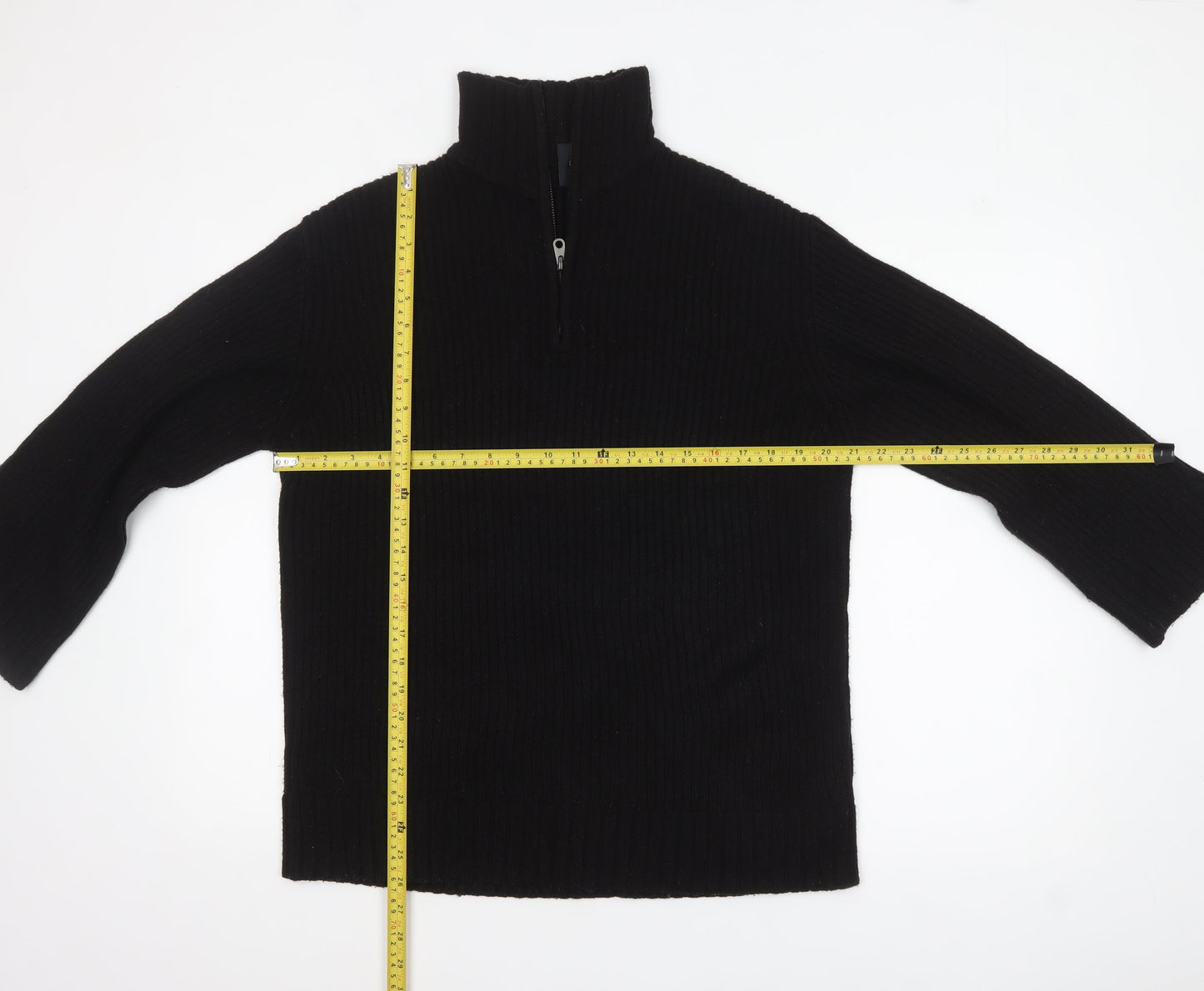 Womens UK Size 8 Divided Black Pullover Jumper