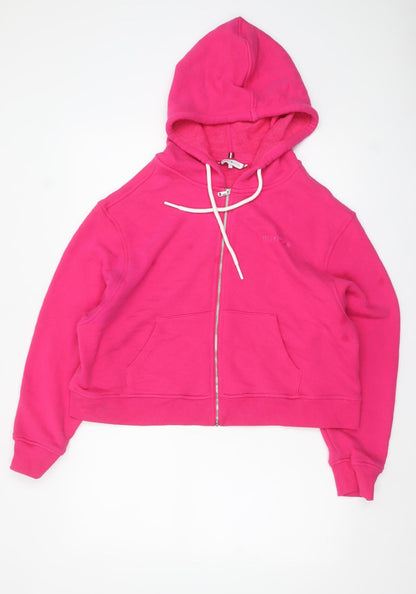 Womens UK Size XL Tommy Hilfiger Pink Full Zip Hoodie