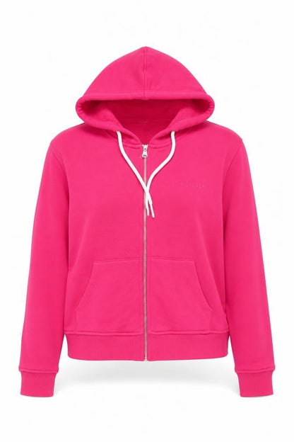 Womens UK Size XL Tommy Hilfiger Pink Full Zip Hoodie