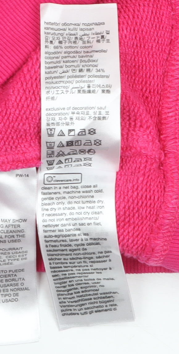Womens UK Size XL Tommy Hilfiger Pink Full Zip Hoodie