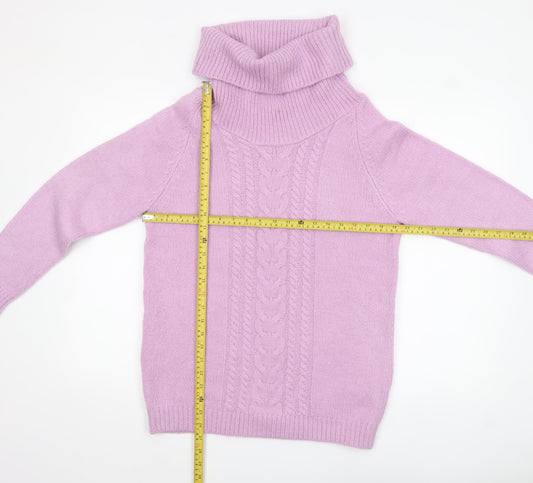 Womens UK Size 12 Cotton Traders Pink Pullover Jumper