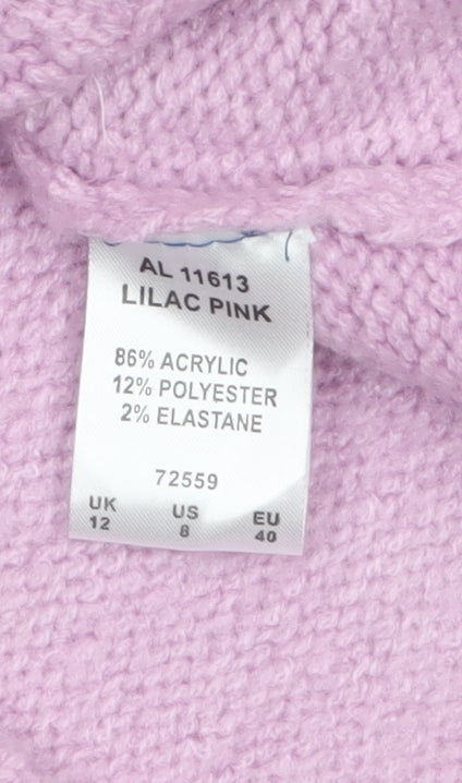 Womens UK Size 12 Cotton Traders Pink Pullover Jumper