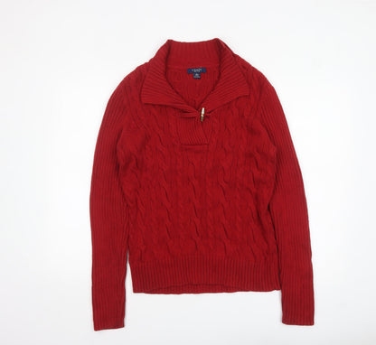 Womens UK Size L Chaps Red Pullover Jumper