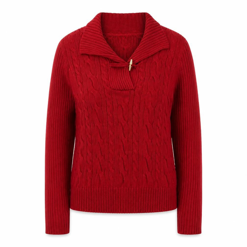 Womens UK Size L Chaps Red Pullover Jumper
