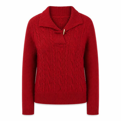 Womens UK Size L Chaps Red Pullover Jumper