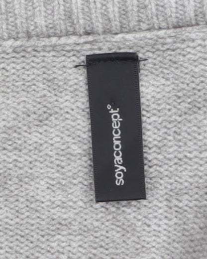 Womens UK Size S Soyaconcept Grey Cardigan Jumper