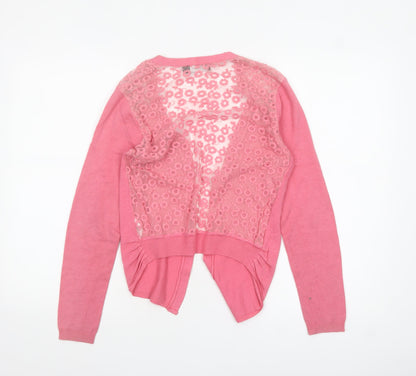Womens UK Size 10 New Look Pink Cardigan Jumper