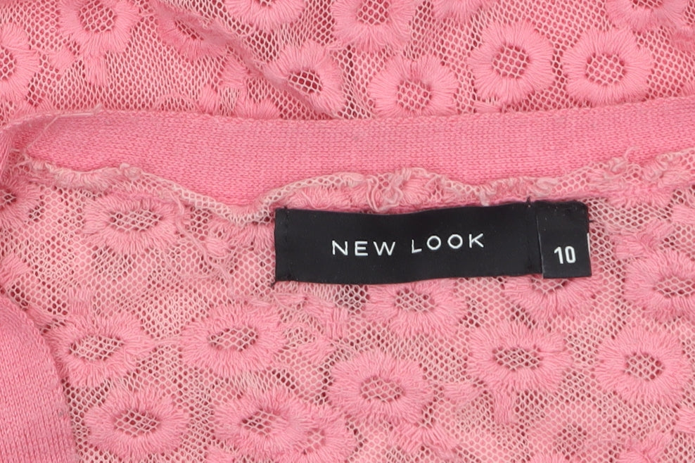Womens UK Size 10 New Look Pink Cardigan Jumper
