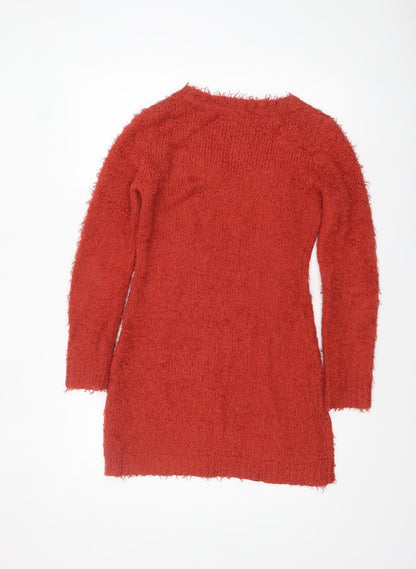 Womens UK Size 14 Red Herring Red Pullover Jumper