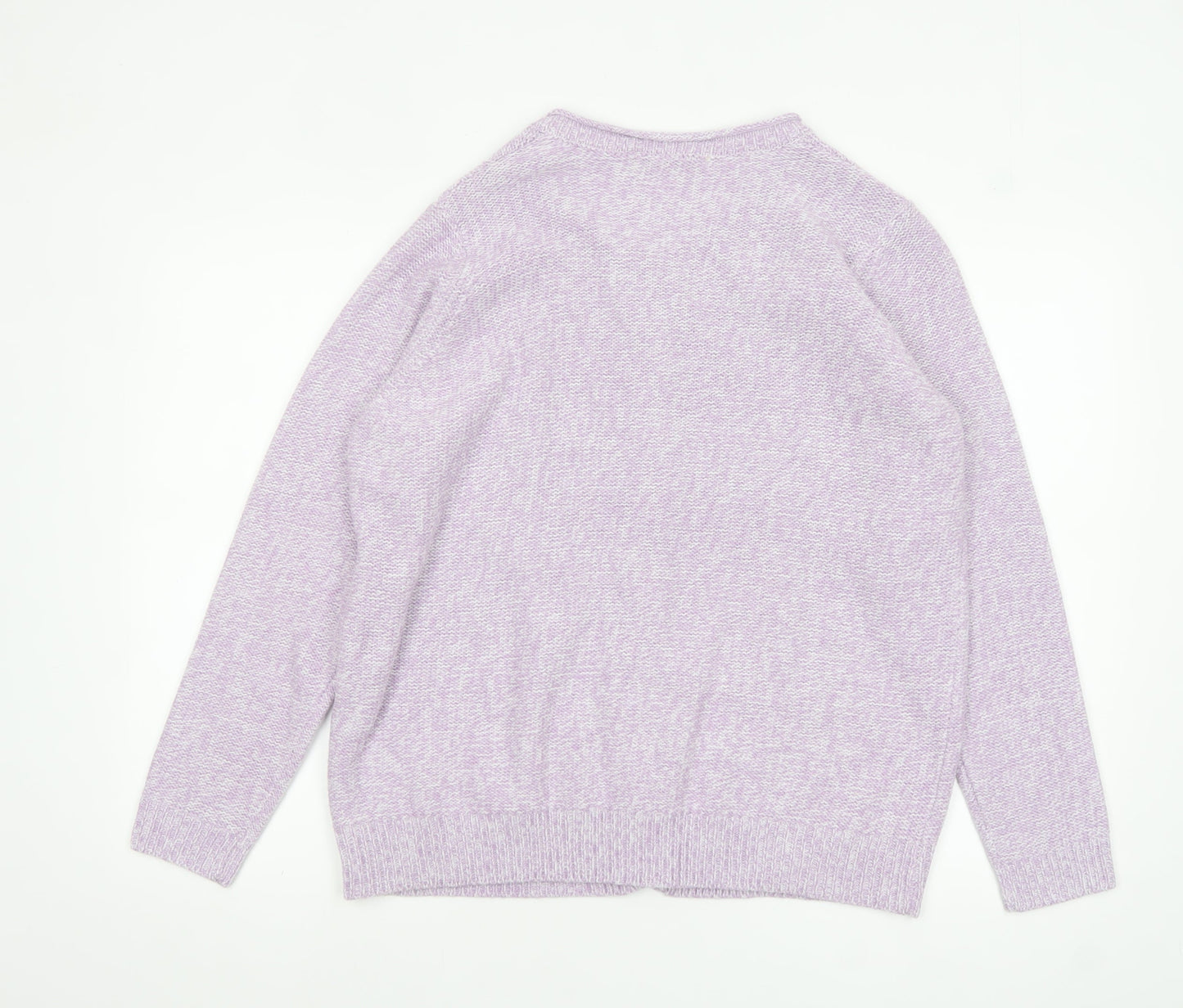 Womens UK Size 18 EWM Purple Cardigan Jumper