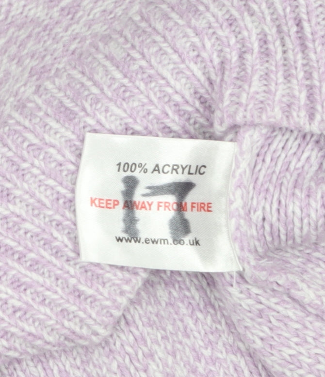 Womens UK Size 18 EWM Purple Cardigan Jumper