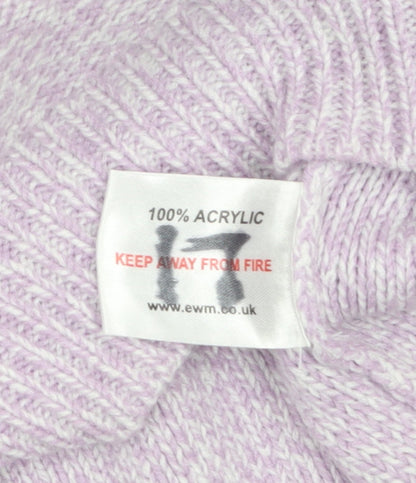 Womens UK Size 18 EWM Purple Cardigan Jumper