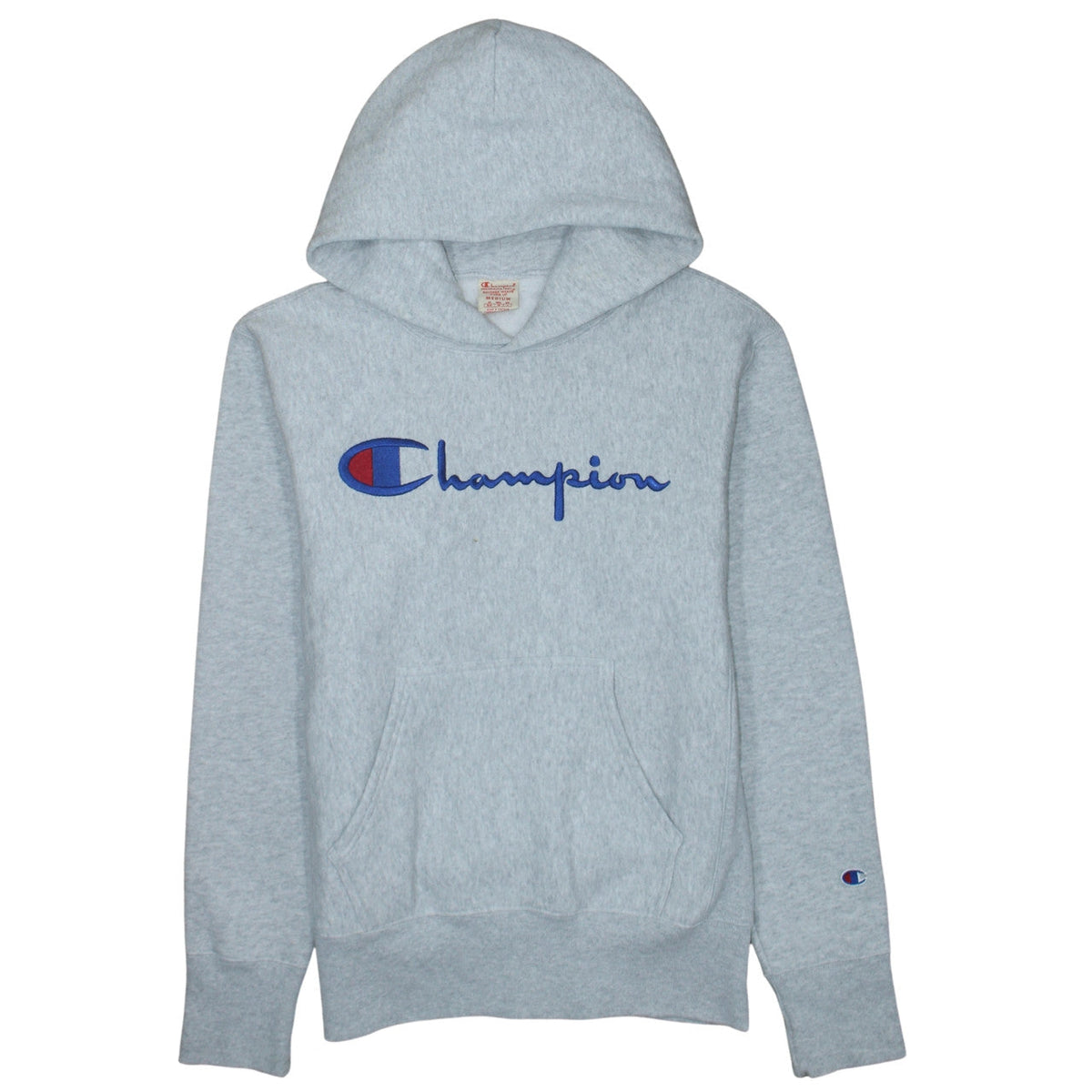Mens UK Size M Champion Grey Pullover Hoodie