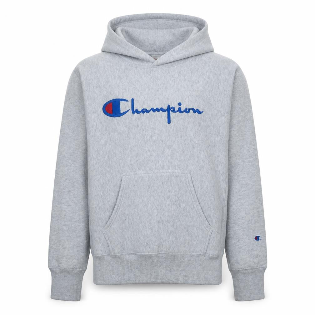 Mens UK Size M Champion Grey Pullover Hoodie
