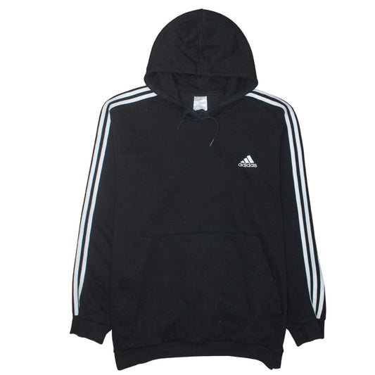 Mens UK Size L adidas Black Pullover Hoodie