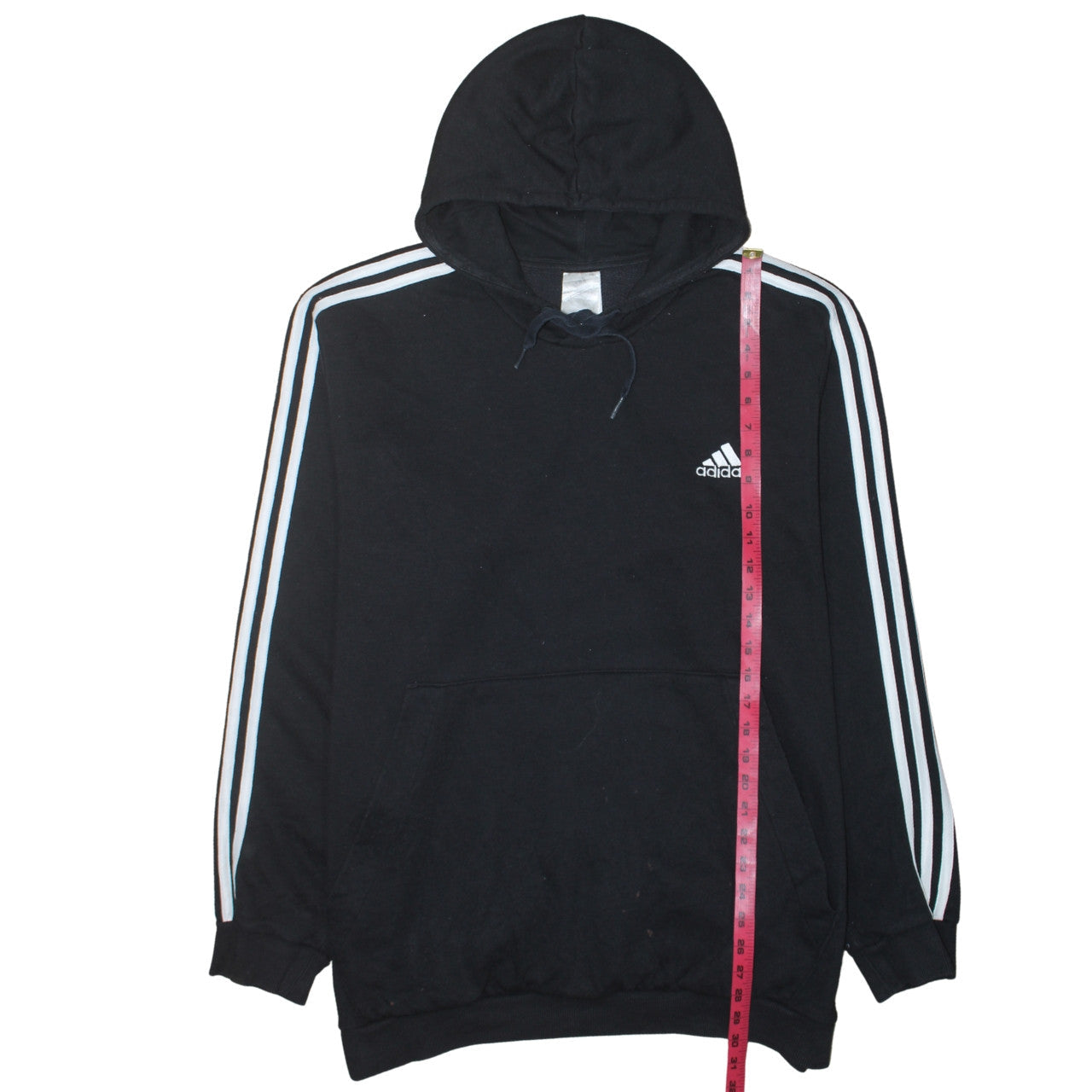 Mens UK Size L adidas Black Pullover Hoodie